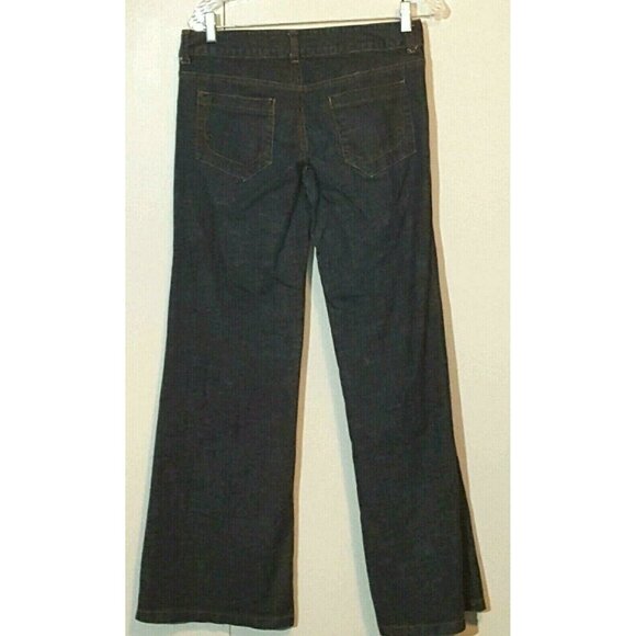 Forever Jeans Women’s Size 32/32 Wide Leg Dark Wash Stretch Mid Rise Zip Fly - Picture 4 of 11